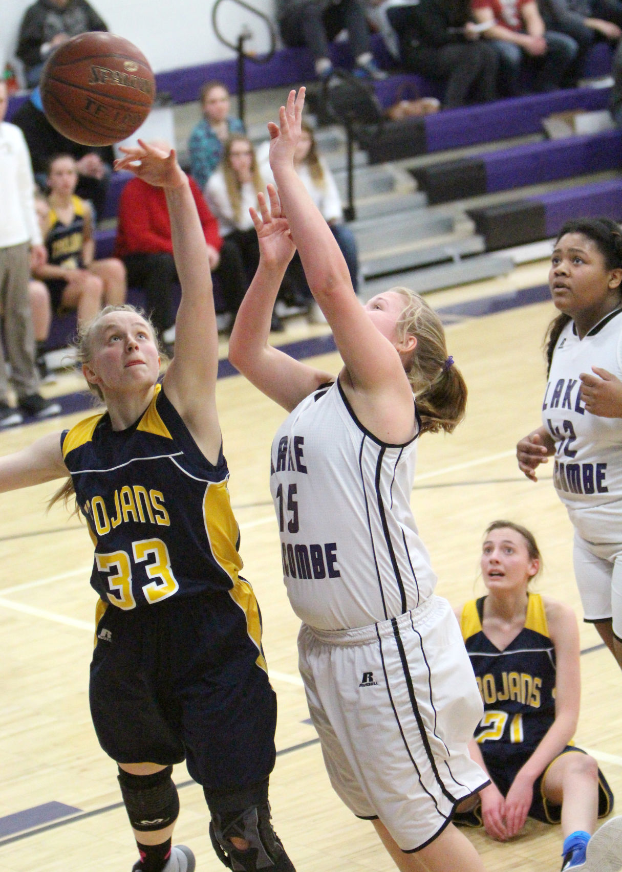 New Auburn at Lake Holcombe girls basketball 2-13-18